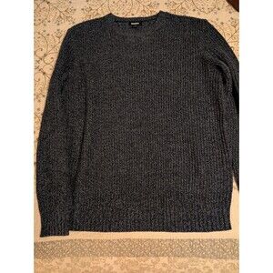 KingSize Men's Big & Tall XLT Navy Marl Shaker Knit Crewneck Pullover Sweater